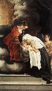 GENTILESCHI, Orazio The Vision of St Francesca Romana sdg oil